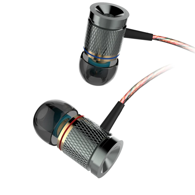 Gray Миср XD3 Проводные вставные наушники Металл гарнитура Магнитная с микрофоном Микрофон Стерео Бас для телефона iPhone Samsung Huawei Xiaomi - Цвет: Gray