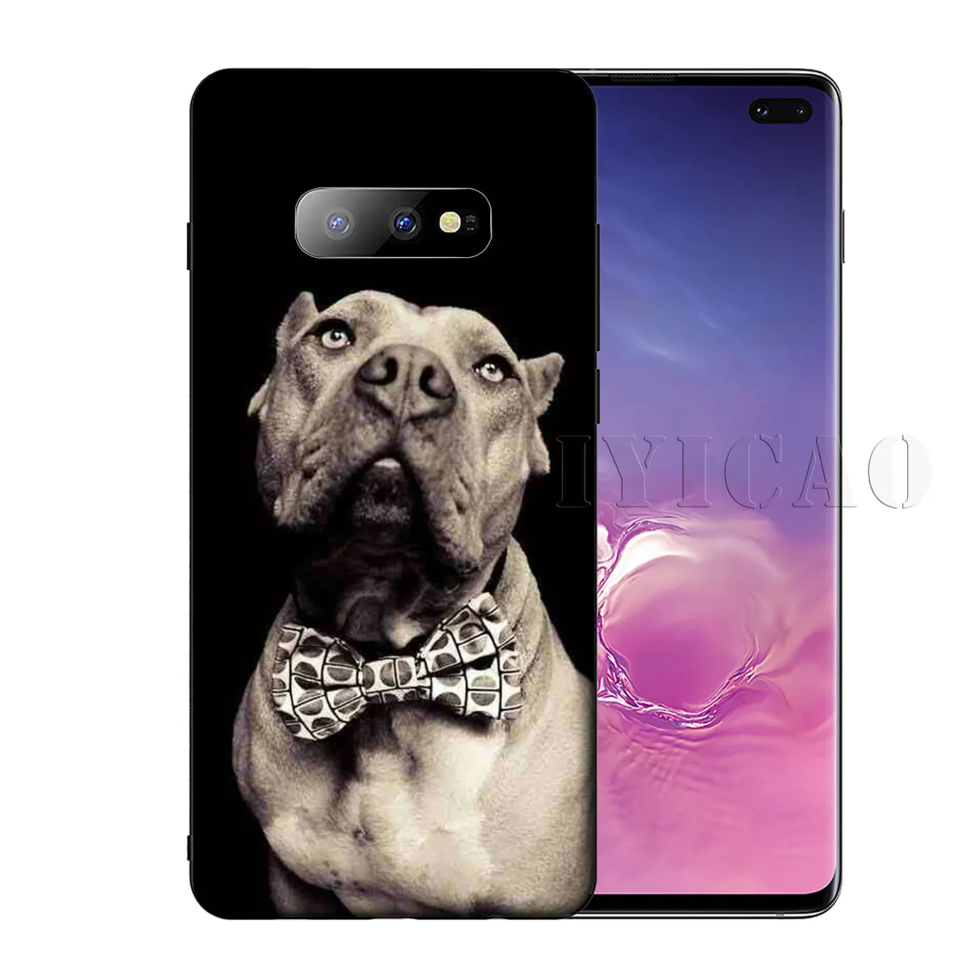 Черный мягкий силиконовый чехол для телефона Pit Bull Lovely Pet Dog Pitbull Samsung Galaxy S20 Ultra S10 Lite
