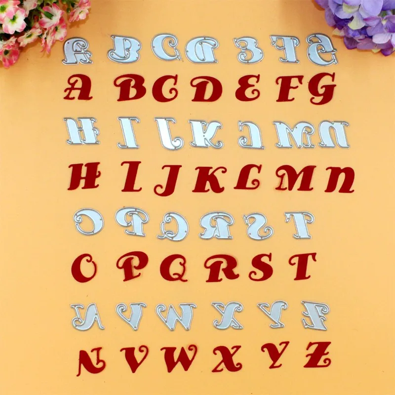 Металлические Вырубные штампы YINISE016 с надписью 26 шт.|cutting dies|cutting dies for scrapbookingcut metal