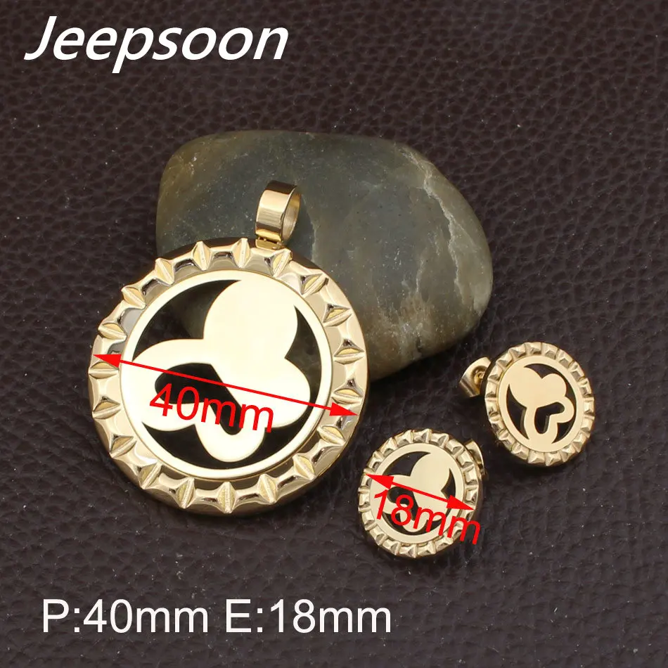 2 цвета Новые Стили нержавеющей стали ювелирные подвески и Серьги Набор для Для