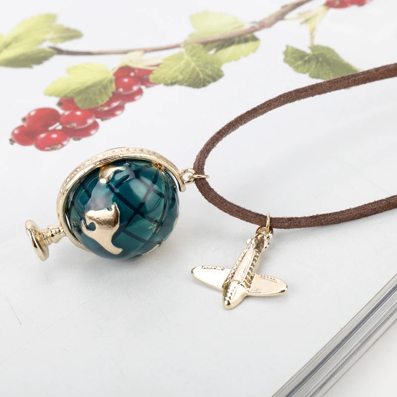 HEYu мир всех путешествий Глобус планеты земли карта мира шар бинокль кулон