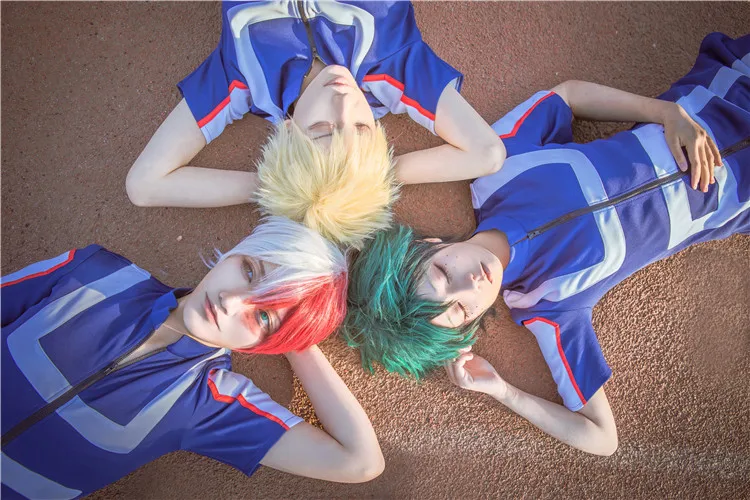 Костюм для косплея Моя геройская Академия из японского Аниме Boku no Hero Bakugou Katsuki/Iida