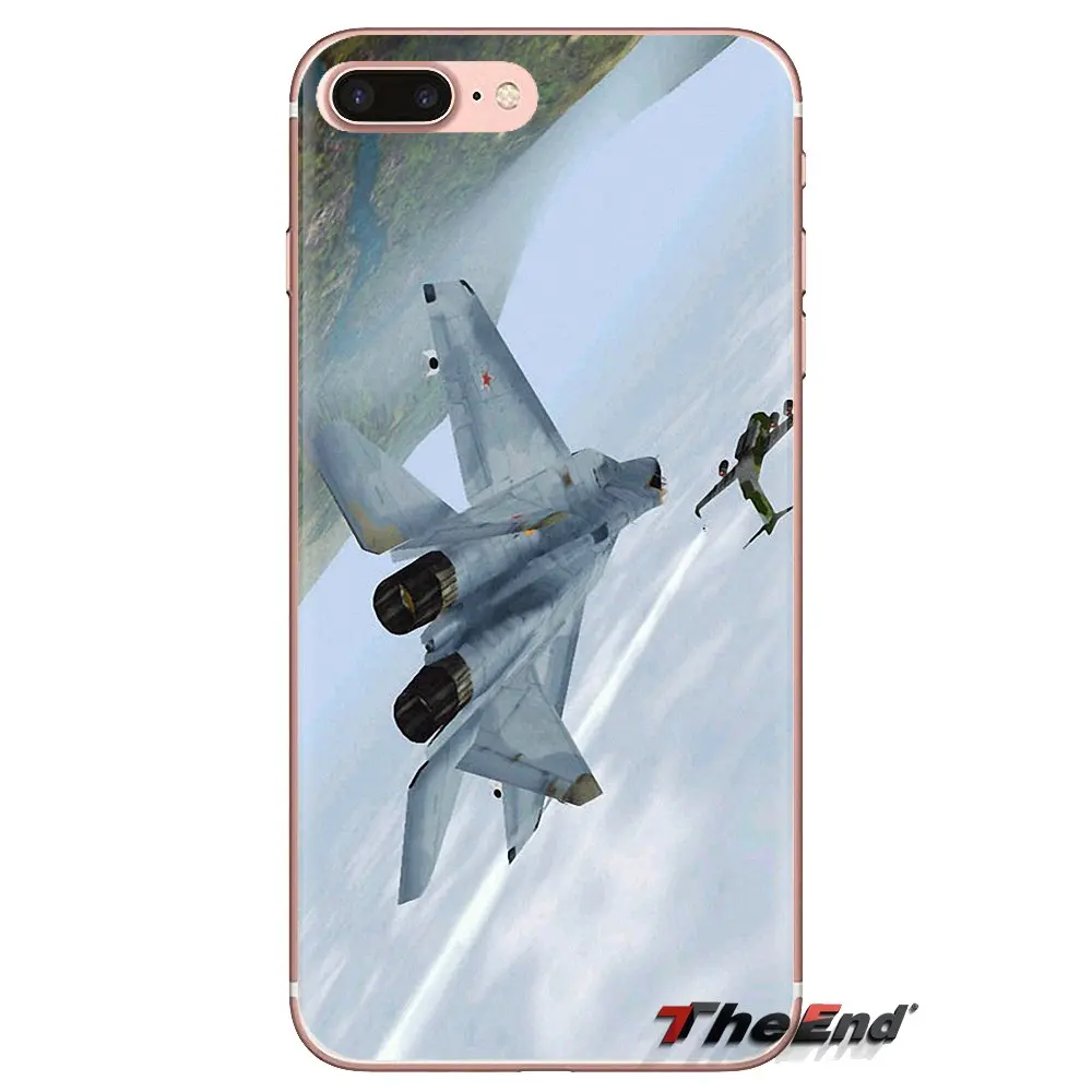 For iPod Touch Apple iPhone 4 4S 5 5S SE 5C 6 6S 7 8 X XR XS Plus MAX Mig 29 Fighter Aircraft Wallpaper Silicone Phone Skin Case |