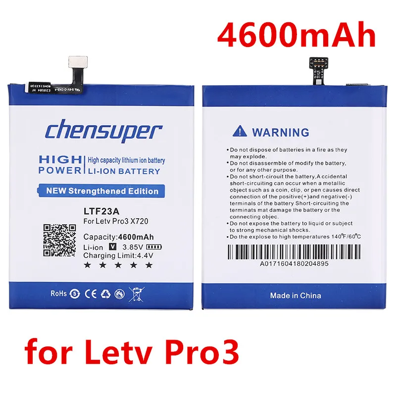 

new chensuper 4600mAh LTF23A Battery for Letv Pro3 X720 X722 X728+Free tools