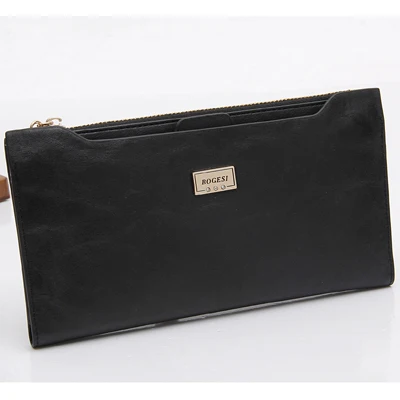 Big Size Black 838 С сумкой для монет на молнии, новинка, женские кошельки, брендовые кошельки, женский тонкий кошелек, держатель для паспорта, чехол для ID карты - Цвет: Big Size Black 838