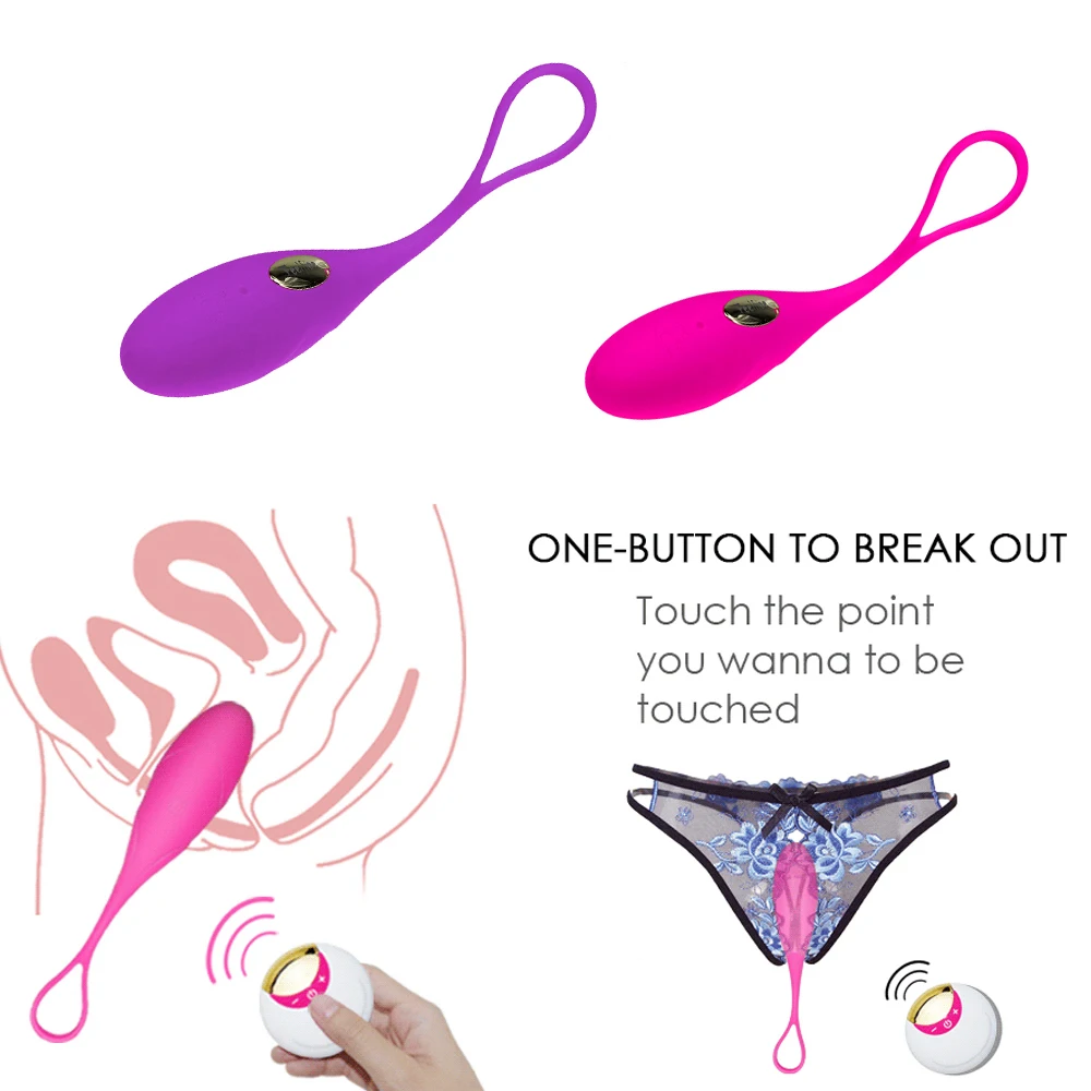 Женские шарики Kegel с дистанционным управлением вибратор в виде любовных яиц из
