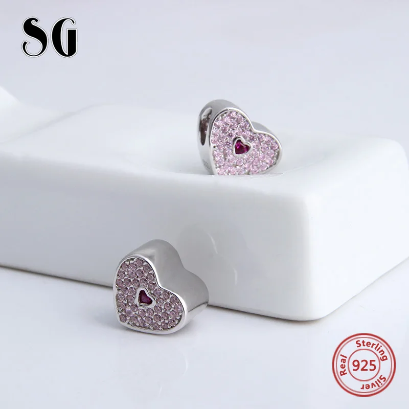 SG хит 925 пробы серебряные подвески мама навсегда сердце с надписью Best Friend любовь кулон бусины, соответственные Пандоре обаятельные браслеты для Для женщин ювелирные изделия