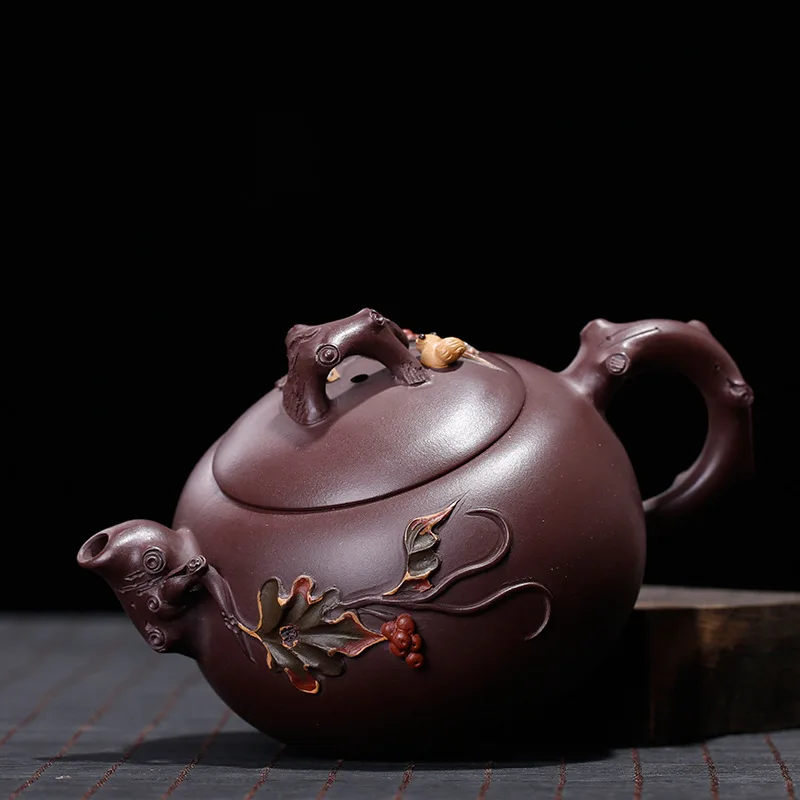 Yixing Zishahuyuan Шахта старая фиолетовая грязевая Белка Виноград чистый цветы ручная