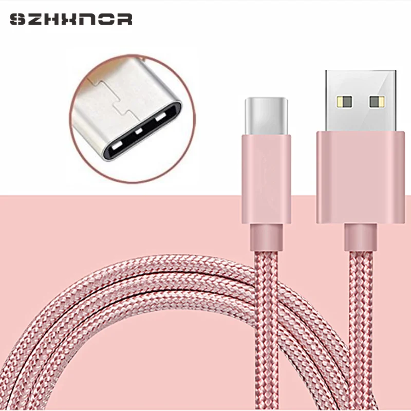 USB Type C шнур для быстрой зарядки длиной 25 см/1 м/2 м/3 м в оплетке Xiaomi mi 8 a1 6X OnePlus 6 5 3T