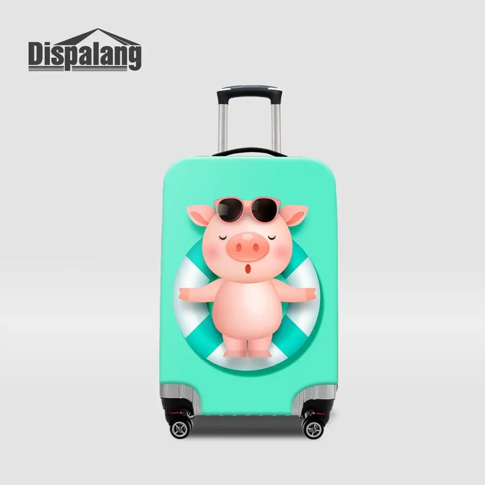 Luggage Cover26 Dispalang лиса свинья Сова Единорог принт защитный чехол на чемодан для 18-32 дюймов детей женщин мультфильм аксессуары для путешествий - Цвет: Luggage Cover26