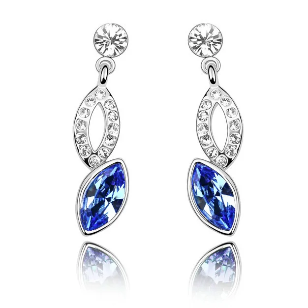 Хрустальные серьги ангельские глазки полая вода дропшиппинг подарок для девушки