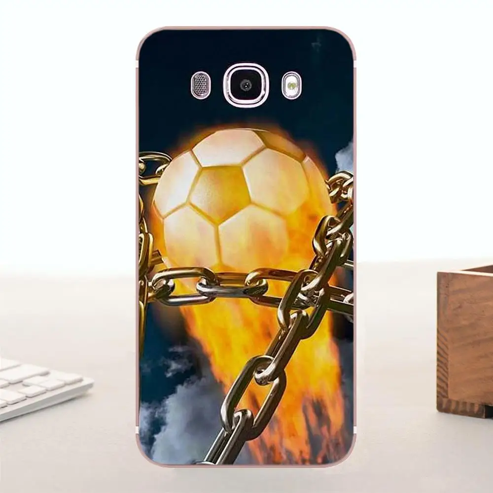 Модный чехол для телефона Bixedx из ТПУ с рисунком огненного футбола Huawei G7 G8 Honor 5A 5C 5X