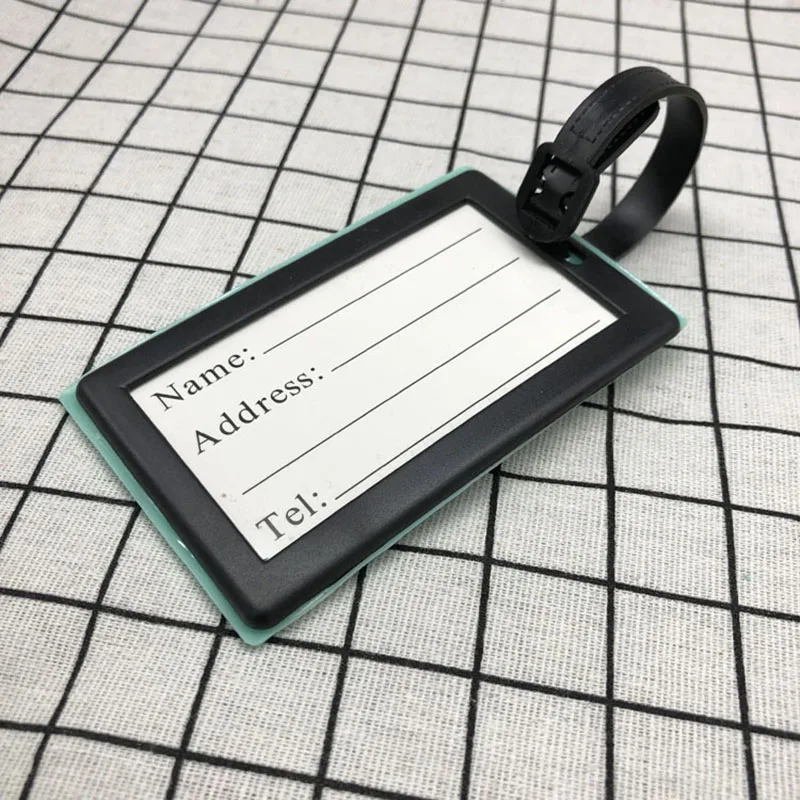 

Cute Plant Cactus Luggage Tag Women Travel Accessories Silicone Suitcase ID Address Holder Baggage Boarding Tag Portable Label