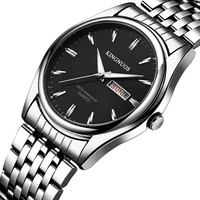 2020 kingnuos brand new design business man watch steel waterproof luminous hour date week clock male hodinky quartz mens watch