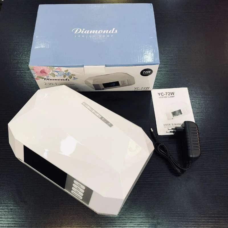 72 Вт Сушилка для ногтей УФ лампа светодиодный Гель-лак леча светильник с нижней