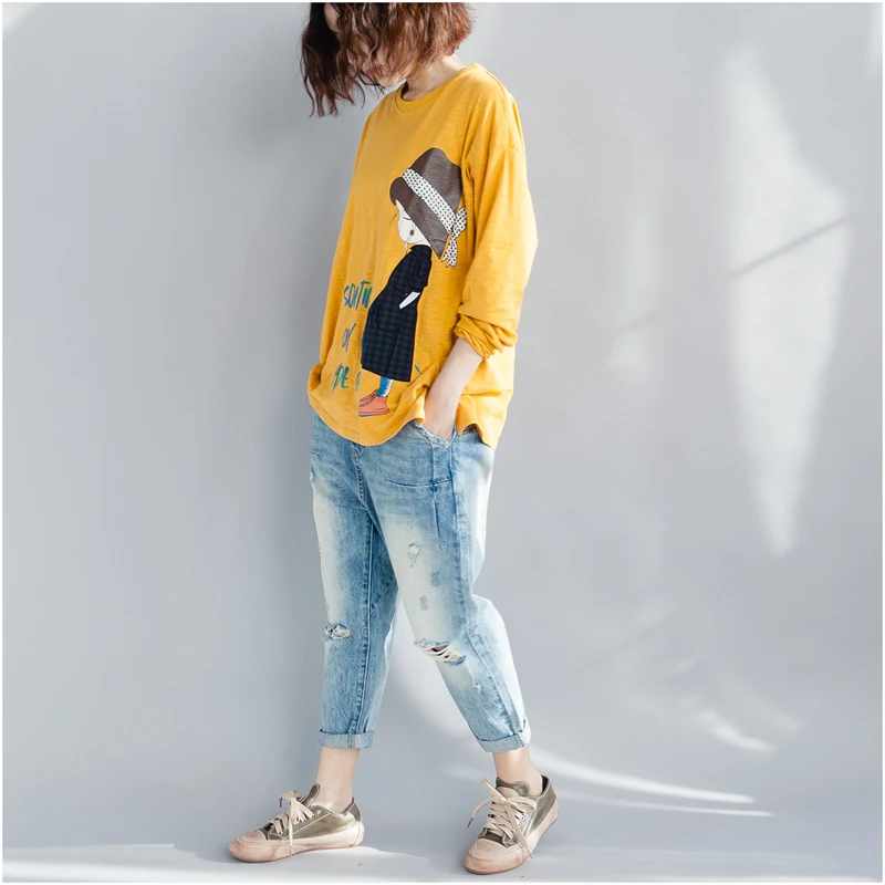 2018 Весенняя Женская Базовая футболка с длинным рукавом хлопковые рубашки