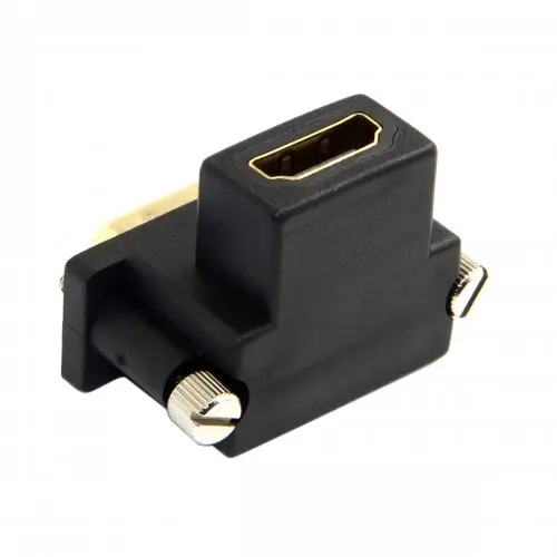 90 градусов вниз угловой DVI папа к HDMI Женский Поворотный адаптер для компьютера и