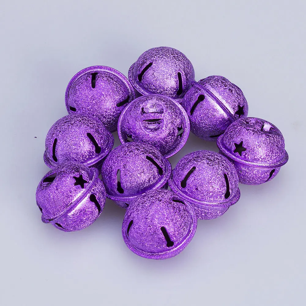 10 X Shiny Jingle Bells Pendant Christmas Decor Bag Charm Wind Chime 30mm Ball Ornaments | Дом и сад