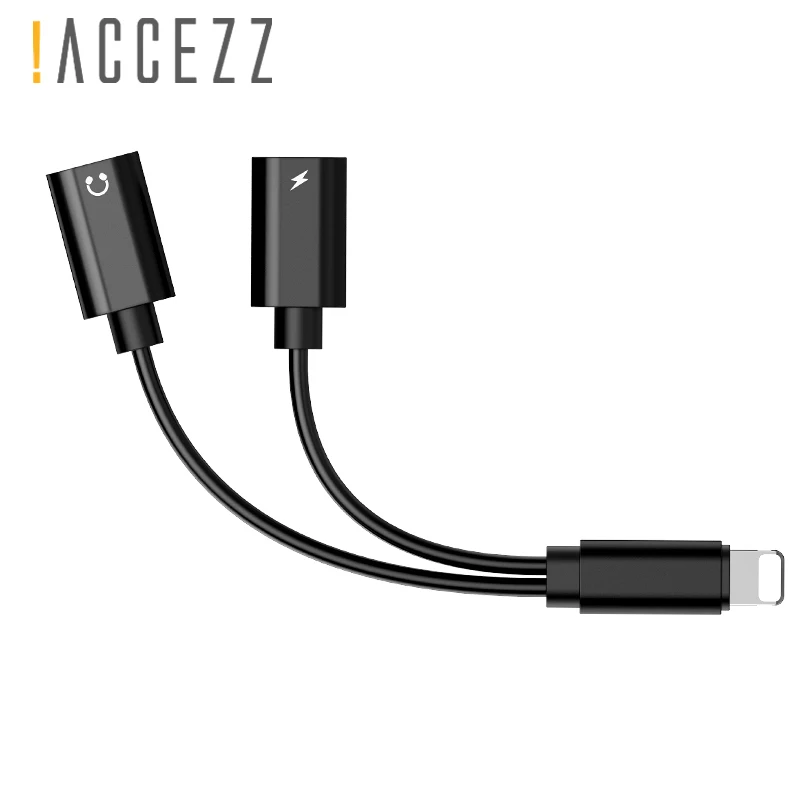 ! ACCEZZ двойное освещение вызова зарядки адаптер для iphone 7 8 Plus X IOS 10 11 Телефон