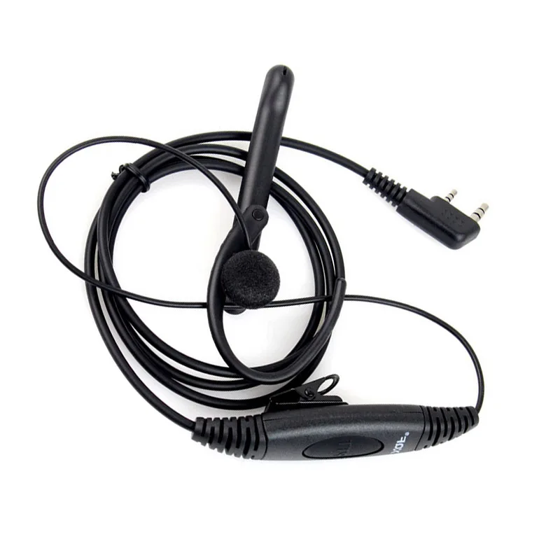 1 шт 2 Pin уха Бар микрофон для наушников PTT гарнитура Kenwood BAOFENG рация UV 5R 777 888 s радио