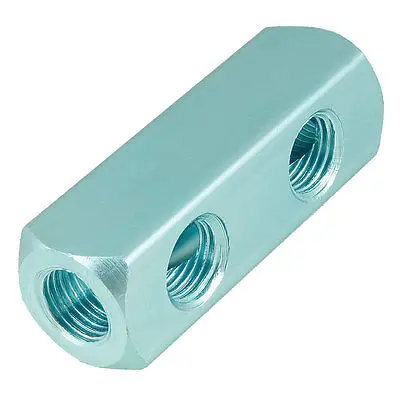 1/4 &quotPT Каскадный Порты 2 Way Quick Connect воздушный шланг коллектор блок Splitter |