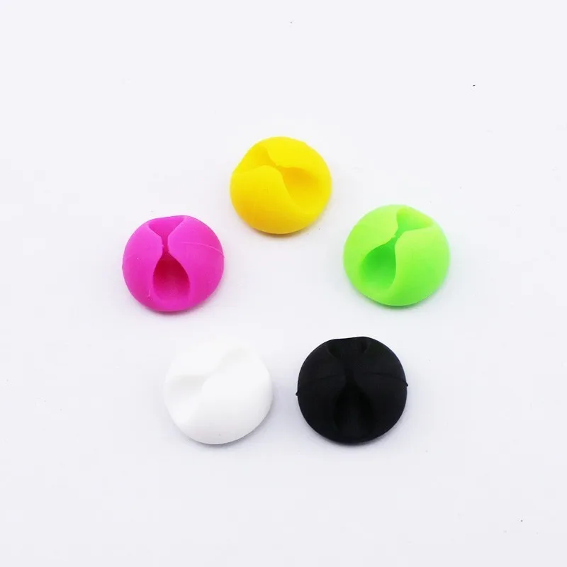 50 шт./лот черный/белый Мини Многофункциональный кабельный органайзер кабелей