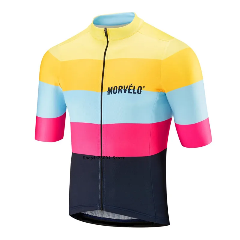 Мужские майки для велоспорта Morvelo велосипедные с коротким рукавом Mtb