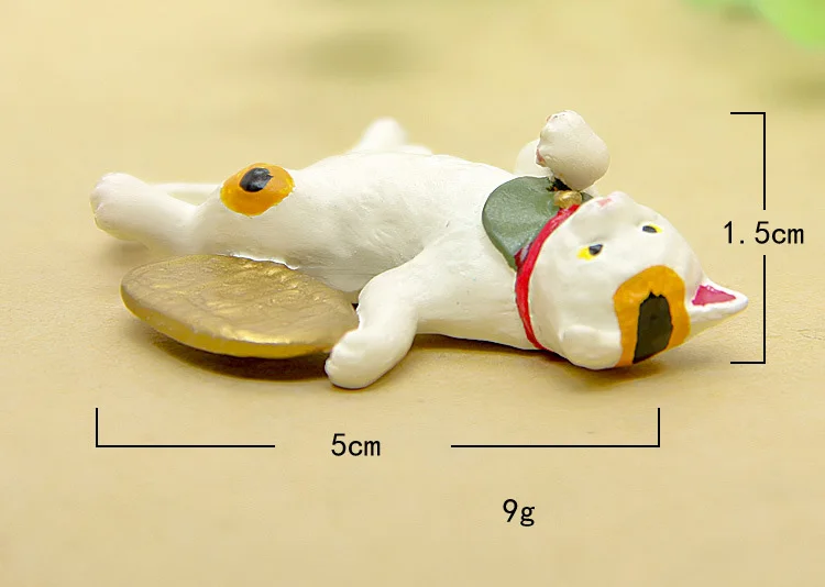 Kawaii Lucky Cat Смола ремесло фигурка бонсай для домашнего декора миниатюрное украшение для сада в виде Феи аксессуары современная модель животного статуя