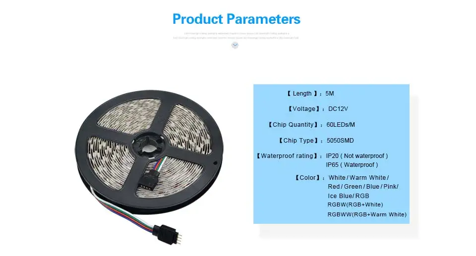 RGB Светодиодная лента светильник 5050 SMD 12 в водонепроницаемый 5 м RGBW RGBWW Гибкая неоновая лента Рождественское украшение Luz кухонный шкаф