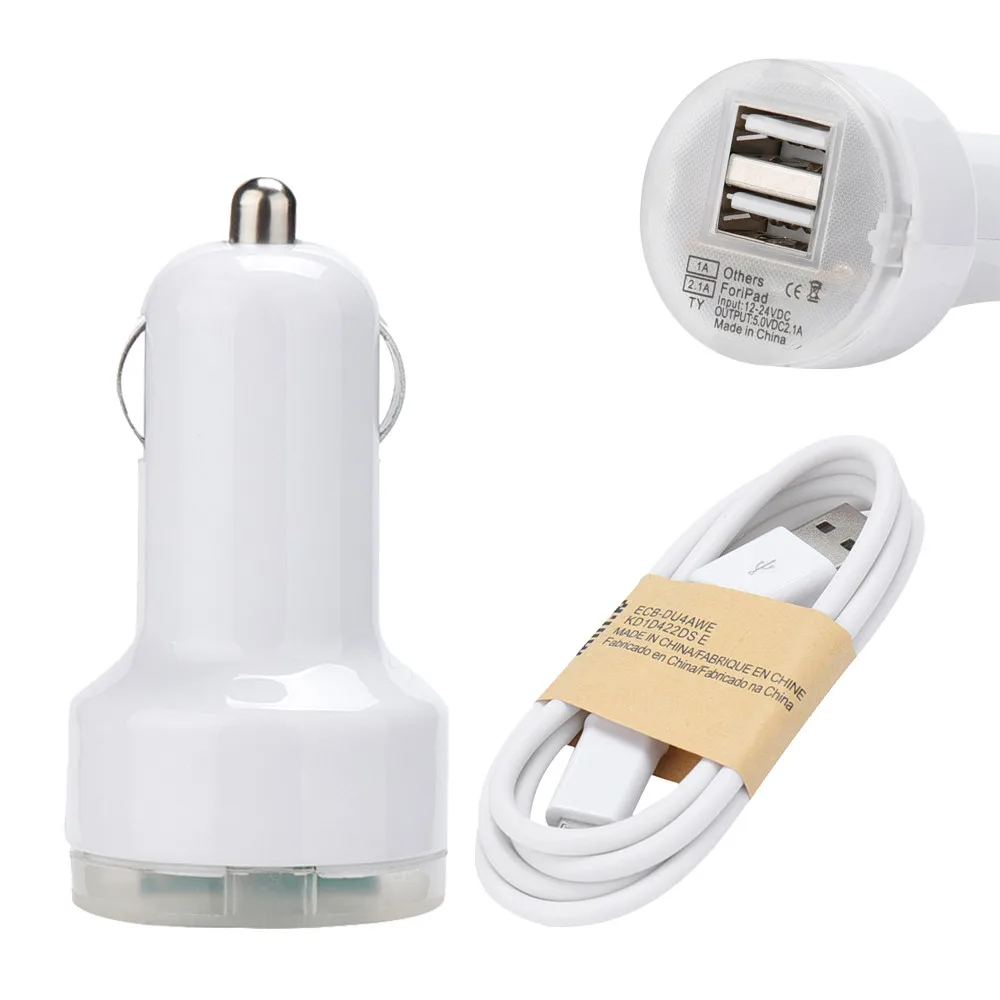 CARPRIE 2018 горячая распродажа 1 шт. белый двойной USB 2 порта автомобильное зарядное