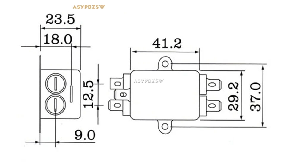 CW1B 10A L EMI фильтр источника питания с защитой от помех AC 115V/250V очиститель фильтра