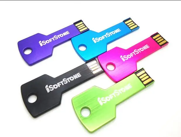 Цветной металлический usb флеш-накопитель 4 ГБ, 8 ГБ, 16 ГБ, 32 ГБ, 64 ГБ, 128 ГБ