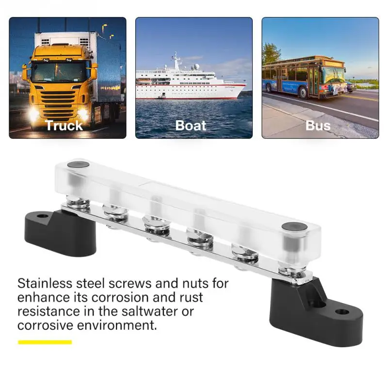 New Electric Junction Block 6 Studs Bus Bar Terminal 100 Amp 12~48 V | Автомобили и мотоциклы