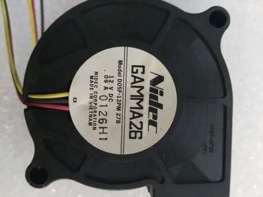 Nidec D05F-12PM 27B DC 12V 0.09A 51x51x15 мм 3-сервера провода проектор охлаждающий вентилятор |