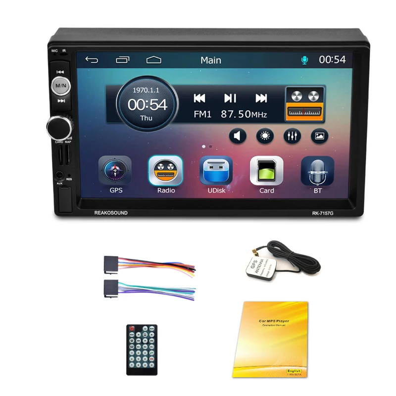 Автомобиль 7 дюймов Gps навигация Bluetooth плеер Fm радио Mp5 7157g|Проекционный дисплей| |
