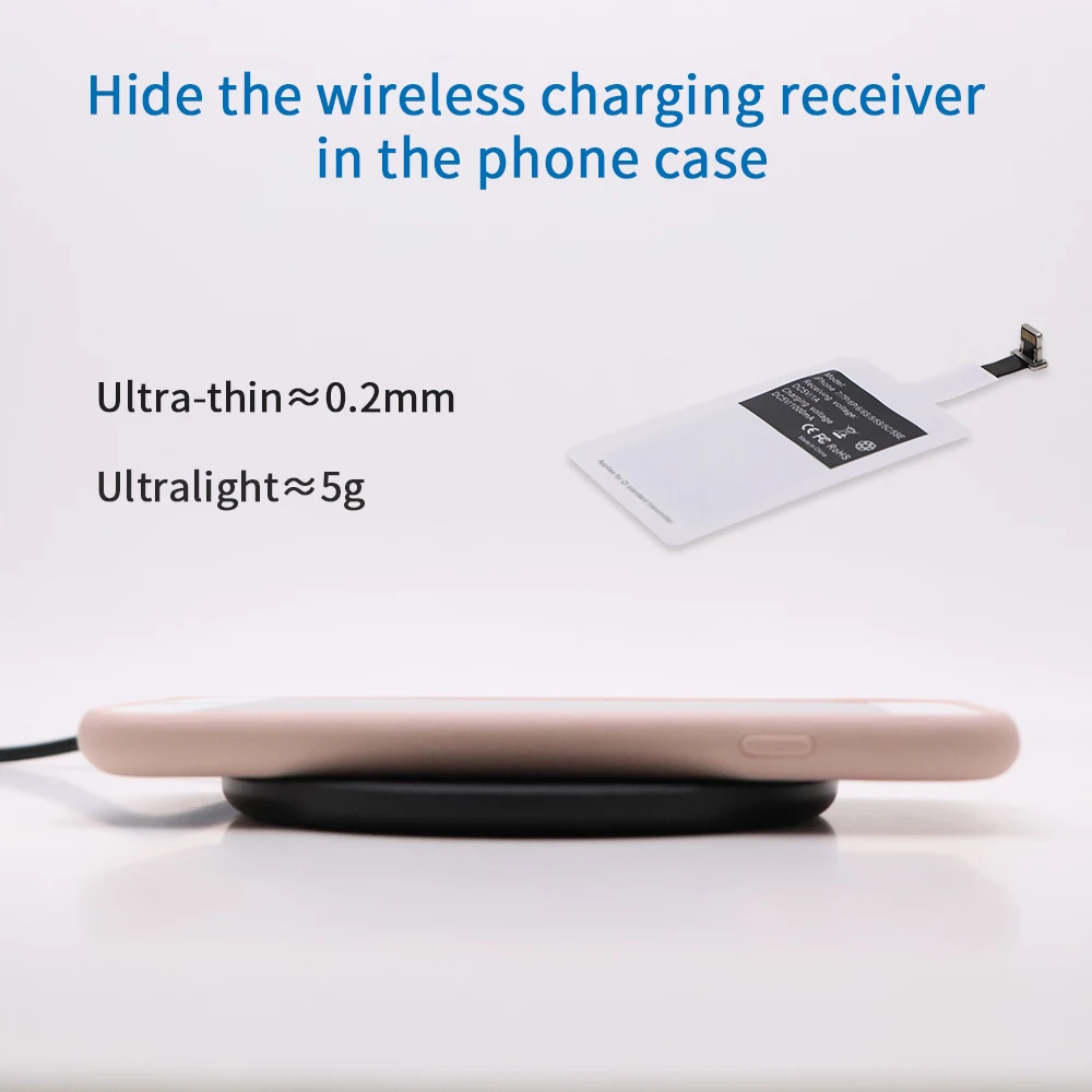 NTONPOWER Qi Беспроводное зарядное устройство приемник для iphone Android Быстрое
