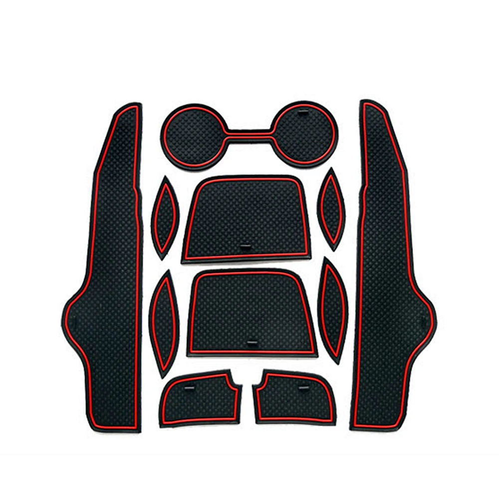 Non-slip Rubber Cup Holder Sticker Gate Slot Pad Door Groove Mat styling For Toyota Corolla 2007 2008 2009 2010 2011 2012 2013 |