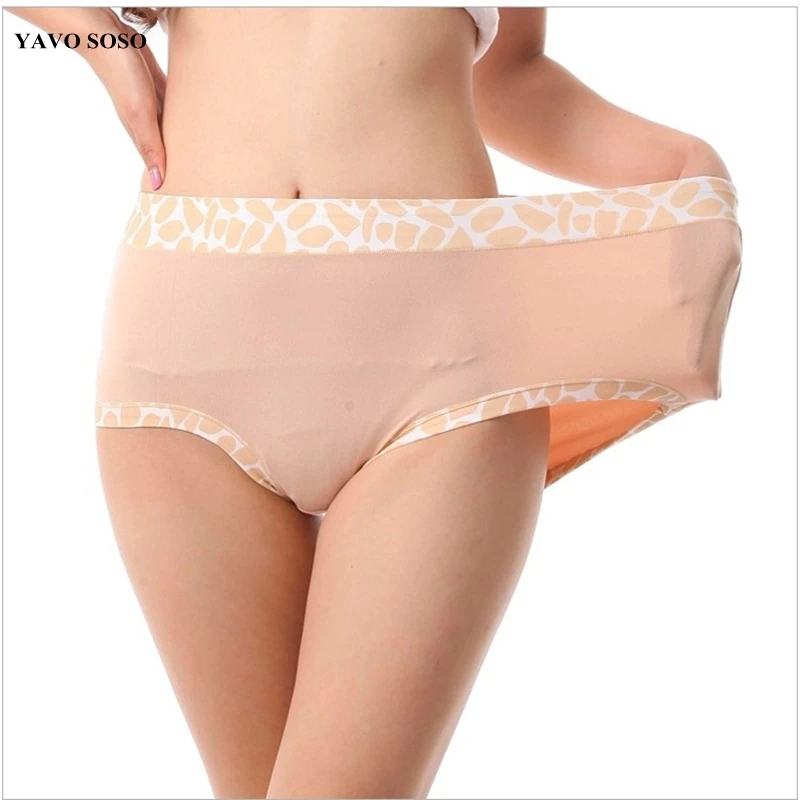 2 шт./лот нижнее белье YAVO SOSO с узором из бамбука большие размеры 6XL|woman briefs|women