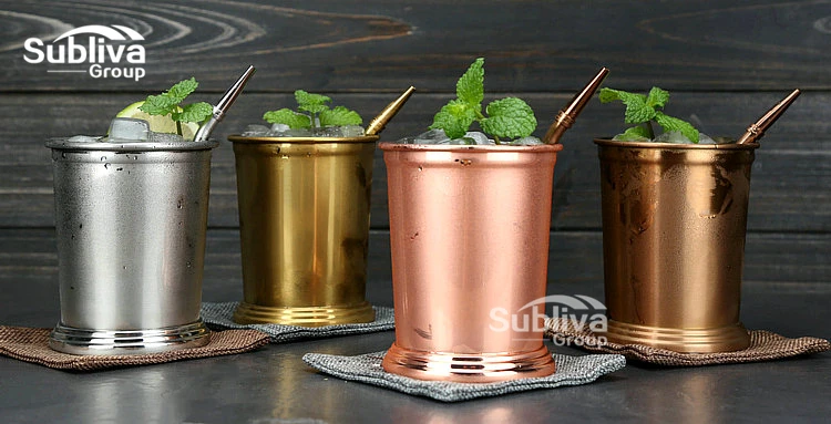 Мятная кружка Julep из нержавеющей стали, Коктейльная кружка, смешанные напитки, кружка мартини Мохито, вечерние пивные кружки