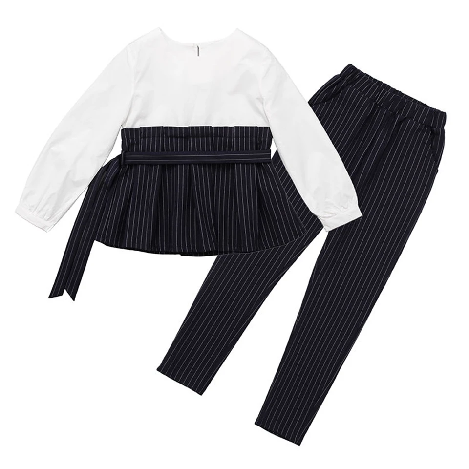 

Autumn New Girls Tops +Trousers Outfits Casual Fashion Two-piece Girls Clothing Sets For 4 6 8 10 12 Years Chiildren Clothes