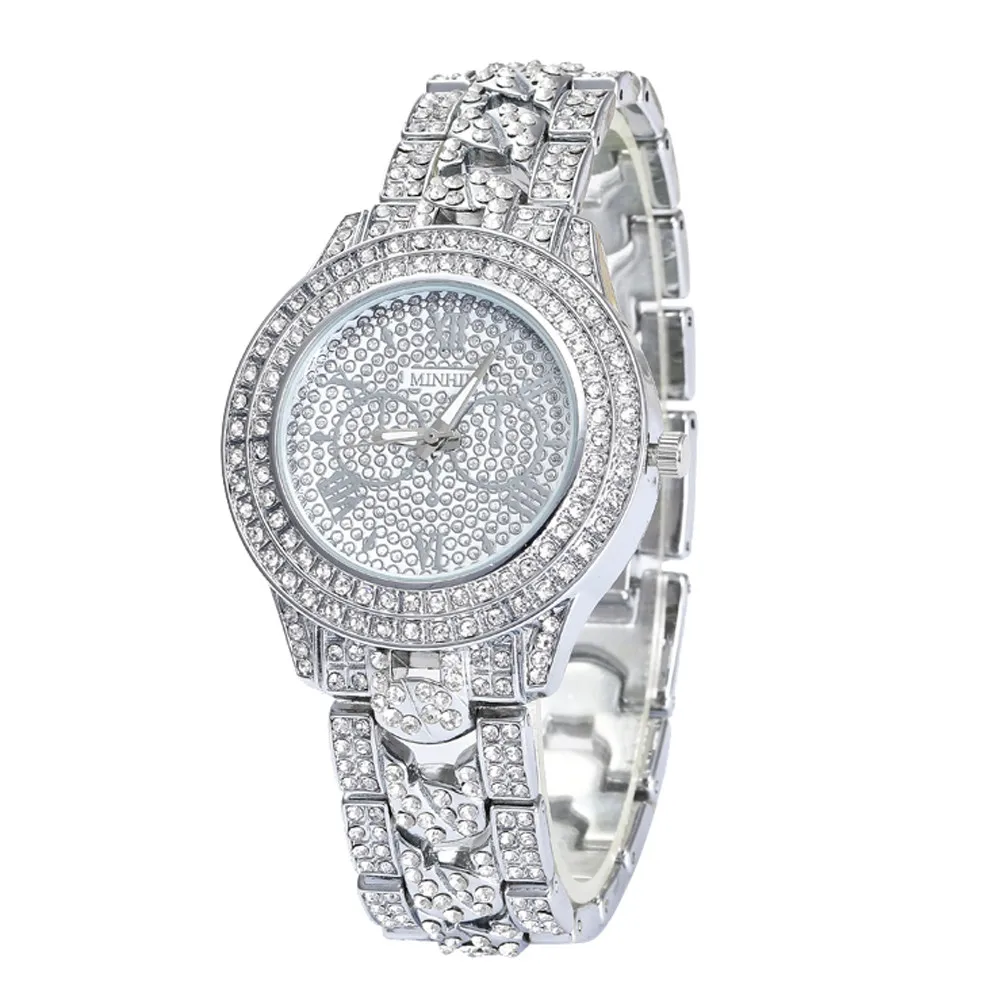 C Женские часы egarek Damski Bayan Kol Saati Relojes, Круглый браслет с бриллиантами, аналоговые кварцевые наручные часы Orologio Uomo, Прямая поставка - Цвет: C