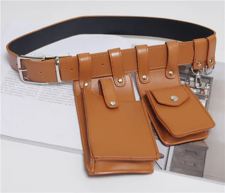XITAO Women Cummerbunds Korea Fashion Dark Fashion New Concave Shape Street Shoot Multi Function Belt Pockets WBB4334