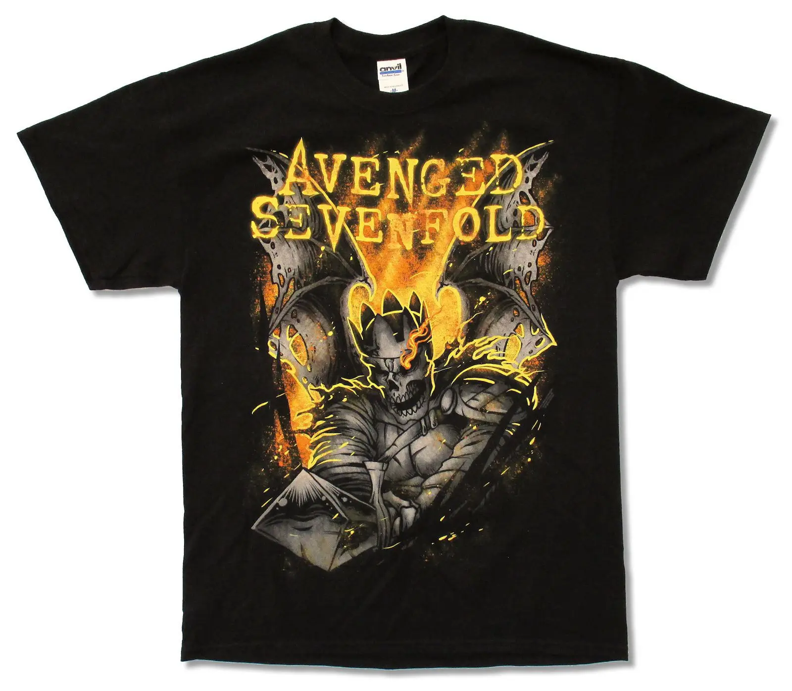 AVENGED SEVENFOLD &quotовчарка огня 2014 TOUR&quot (BC-OH) черная футболка новый A7X новые мужские с
