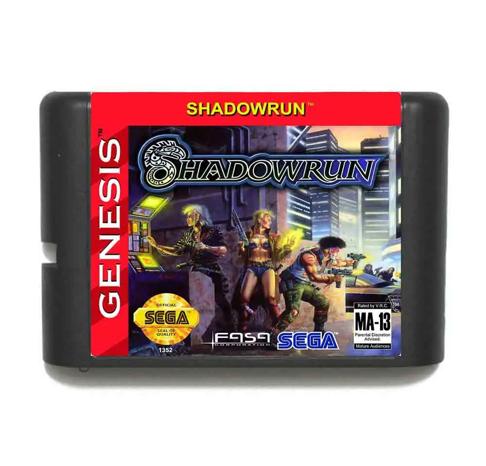 

Shadow Run MD 16 bit Game Card For Sega Mega Drive For Genesis
