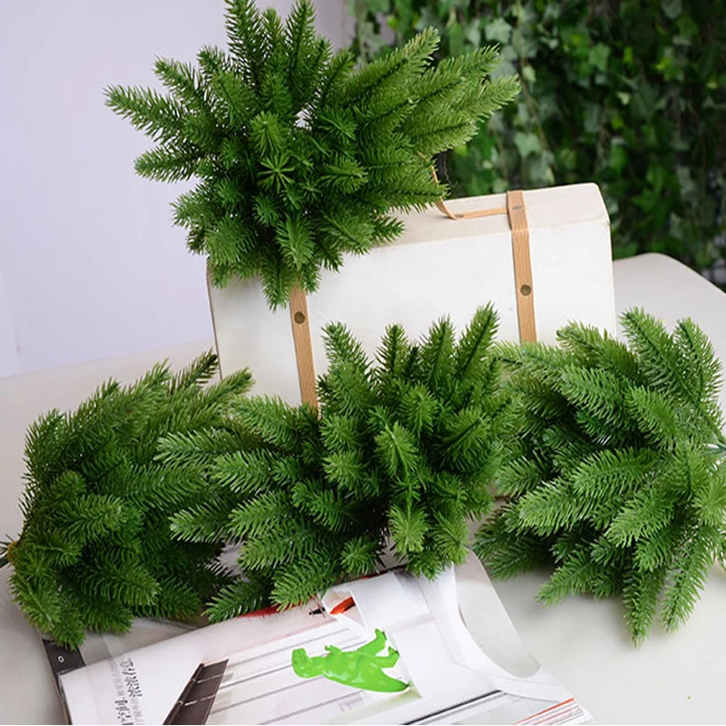 1 упаковка искусственные растения сосновые ветви|pine branches|fake plantsartificial flower wreath |
