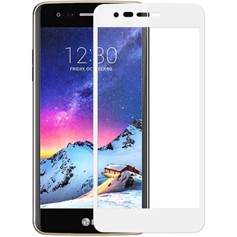 Закаленное стекло 2.5D с полным покрытием для LG K10 K8 2018 2017 Защитная пленка экрана V30