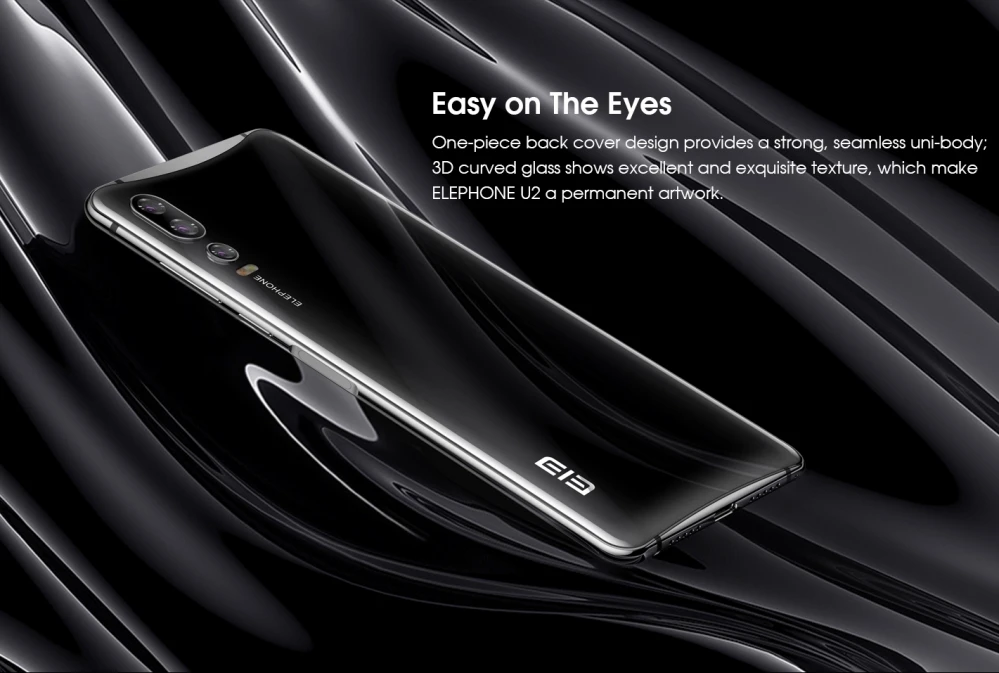 Мобильный телефон Elephone U2, 6,26 дюймов, FHD+ экран, 4 Гб ОЗУ, 64 Гб ПЗУ, Восьмиядерный процессор MT6771T, Android 9,0, смартфон Face ID 4G LTE