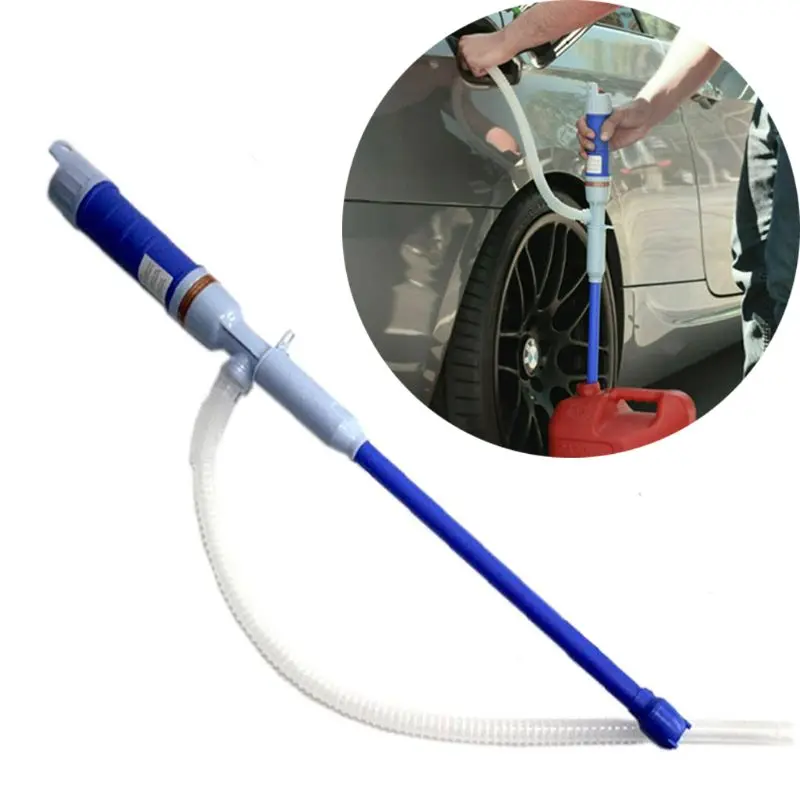 

Electric Liquid Fuel Syphon Pump Automatic Transfer Gas Oil Water Battery Supply