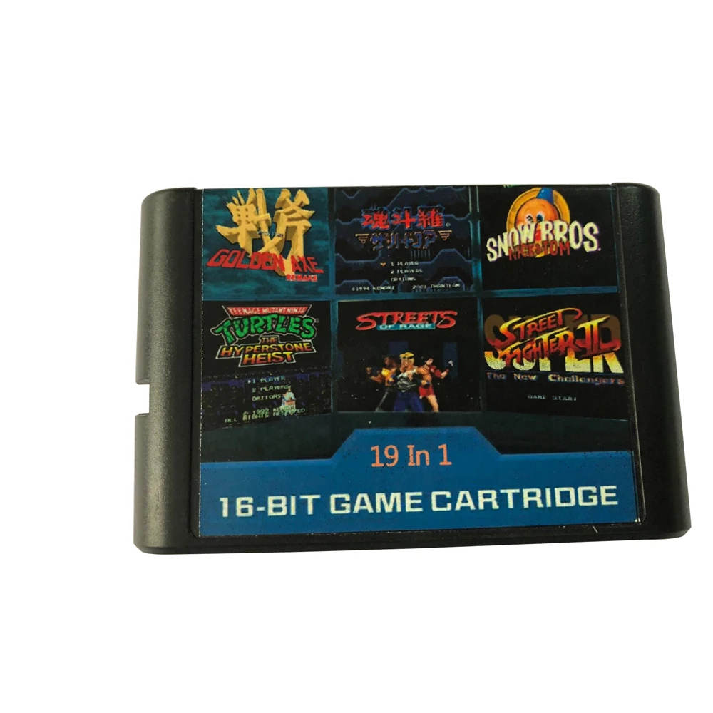 Для Sega Mega Drive 19 в 1 19in1 игровой картридж оболочка игровая Карта памяти Адаптер для