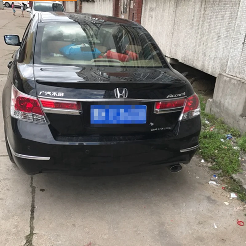 Для автомобильного спойлера Honda Accord 2008 2009 2010 2011 2012 2013 экороды ABS пластик